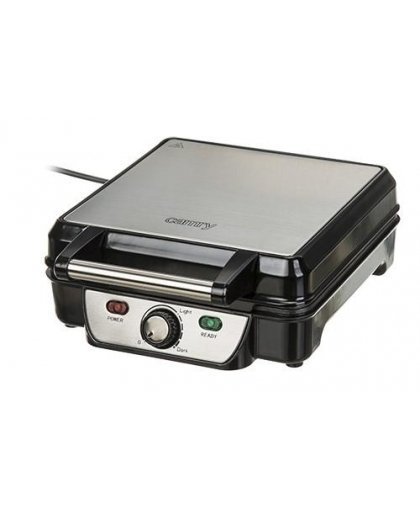 Camry Waffle CR 3025 1150 W, Number of pastry 4, Belgium, Black / Stainless Steel – 20