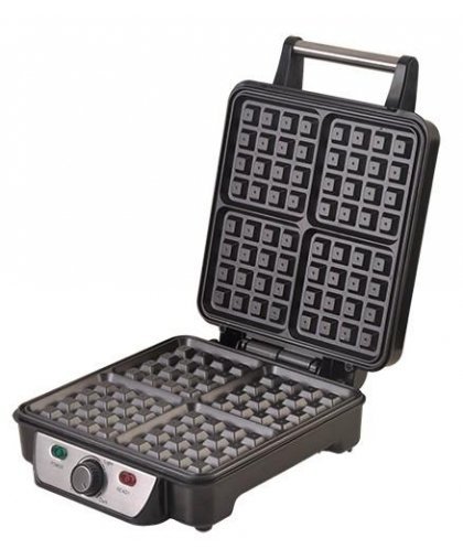 Camry Waffle CR 3025 1150 W, Number of pastry 4, Belgium, Black / Stainless Steel – 22