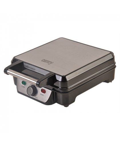 Camry Waffle CR 3025 1150 W, Number of pastry 4, Belgium, Black / Stainless Steel – 25
