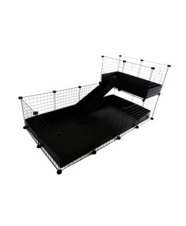 C&C modular cage one-storey 4x2 + Loft 2x1 + Black ramp