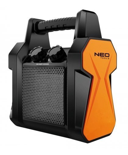 NEO TOOLS 90-060 elektriline ruumikütteseade Keraamiline PTC 2000 W Must, Oranž