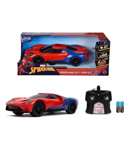 Marvel Spider-Man RC 2017 Ford GT -kauko-ohjattava, 1:16