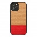 MAN&WOOD case for iPhone 12/12 Pro herringbone azalea black MAN&WOOD case for iPhone 12/12 Pro herringbone azalea black