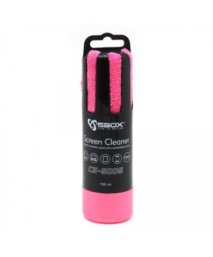 Sbox CS-5005P Screen Cleaner 150ml pink
