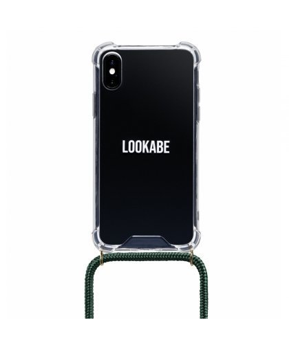 Lookabe Necklace iPhone X/Xs gold green loo013