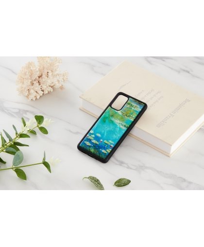 iKins case for Samsung Galaxy S20+ water lilies black – 3