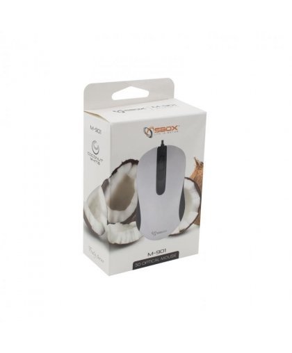 Sbox Optical Mouse M-901 white – 3