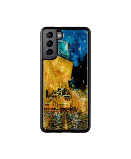 iKins case for Samsung Galaxy S21+ cafe terrace black