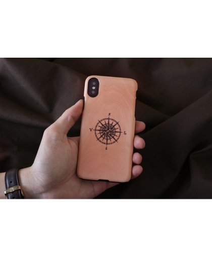 MAN&WOOD SmartPhone case iPhone X/XS compass black – 3