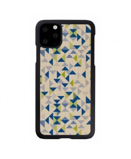 MAN&WOOD SmartPhone case iPhone 11 Pro Max blue triangle black