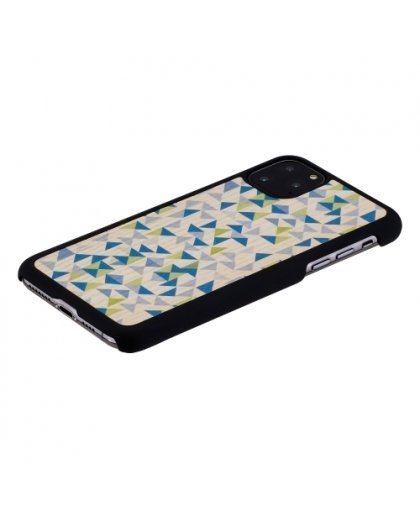 MAN&WOOD SmartPhone case iPhone 11 Pro Max blue triangle black – 2