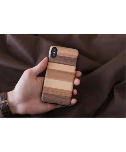 MAN&WOOD SmartPhone case iPhone X/XS sabbia black – 3