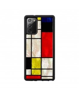 iKins case for Samsung Galaxy Note 20 mondrian juodas