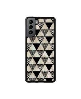 iKins case for Samsung Galaxy S21+ pyramid black
