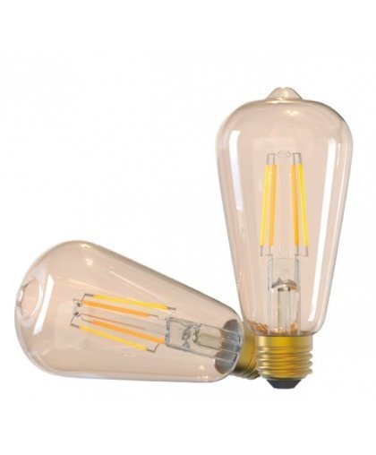 Tellur WiFi Filament Smart Bulb E27, amber, white/warm, dimmer – 3