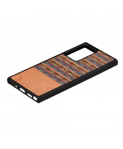MAN&WOOD case for Galaxy Note 20 Ultra browny check juodas – 2