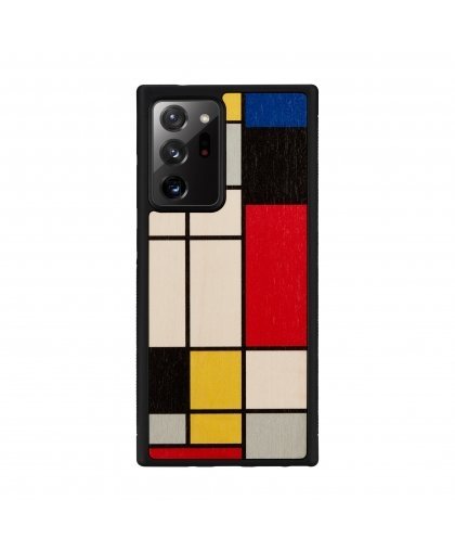 MAN&WOOD case for Galaxy Note 20 Ultra mondrian wood black