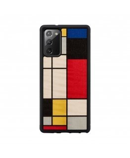 MAN&WOOD case for Galaxy Note 20 mondrian wood black