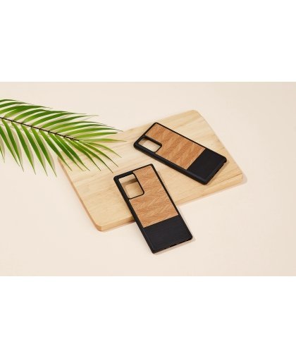 MAN&WOOD dėklas skirtas Galaxy Note 20 herringbone nero juodas – 3