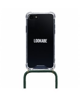 Lookabe Necklace iPhone 7/8 gold green loo011
