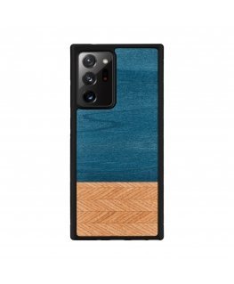 MAN&WOOD case for Galaxy Note 20 Ultra denim juodas