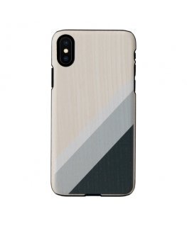MAN&WOOD SmartPhone case iPhone X/XS gray suit black