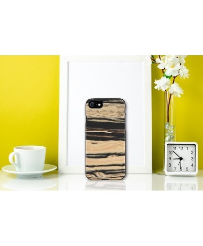 MAN&WOOD case for iPhone 7/8 white ebony black – 3