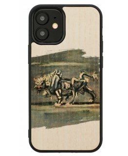 MAN&WOOD case for iPhone 12 mini white bull