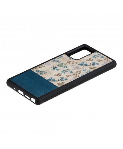 MAN&WOOD case for Galaxy Note 20 blue flower black – 2