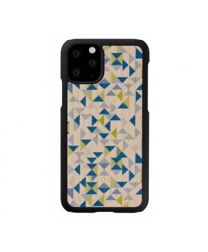 MAN&WOOD SmartPhone case iPhone 11 Pro blue triangle black