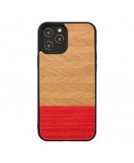 MAN&WOOD case for iPhone 12 Pro Max herringbone azalea black