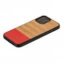 MAN&WOOD case for iPhone 12 Pro Max herringbone azalea black