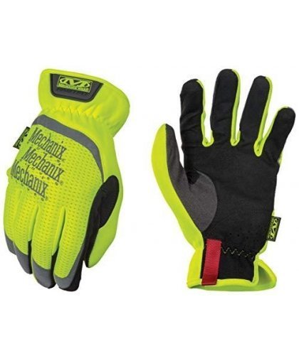 Mechanix Wear Gloves Mechanix FastFit® HiViz yellow size 11 / XL. Wrinkled cuff, faux leather, TrekDry®, reflective inscriptions – 4