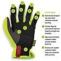Mechanix Wear Gloves Mechanix FastFit® HiViz yellow size 11 / XL. Wrinkled cuff, faux leather, TrekDry®, reflective inscriptions Mechanix Wear Gloves Mechanix FastFit® HiViz yellow size 11 / XL. Wrinkled cuff, faux leather, TrekDry®, reflective inscriptions