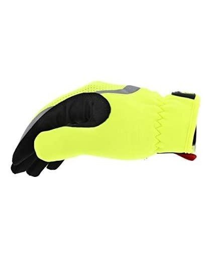 Mechanix Wear Gloves Mechanix FastFit® HiViz yellow size 11 / XL. Wrinkled cuff, faux leather, TrekDry®, reflective inscriptions – 13