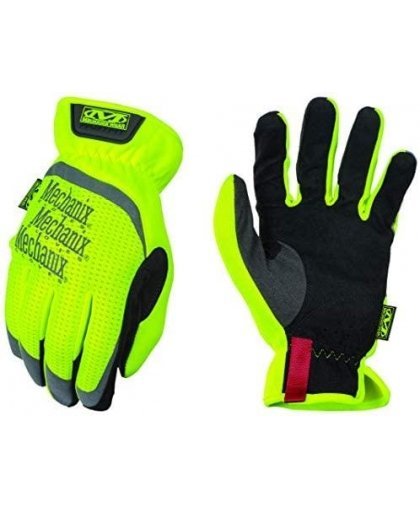 Mechanix Wear Gloves Mechanix FastFit® HiViz yellow size 11 / XL. Wrinkled cuff, faux leather, TrekDry®, reflective inscriptions – 15