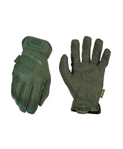 Mechanix Wear Gloves Mechanix FastFit® Olive Drab, green size 11 / XL. Wrinkled cuff, faux leather, TrekDry® – 18