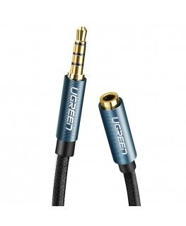 AUX jack audio extender 3.5 mm UGREEN AV118, 2m (blue)