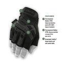 Mechanix Wear Gloveless Mechanix M-Pact® FINGERLESS size 11 / XL. Velcro, TrekDry®, faux leather, palm, tooth, finger protection Mechanix Wear Gloveless Mechanix M-Pact® FINGERLESS size 11 / XL. Velcro, TrekDry®, faux leather, palm, tooth, finger protection
