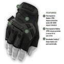 Mechanix Wear Gloveless Mechanix M-Pact® FINGERLESS size 11 / XL. Velcro, TrekDry®, faux leather, palm, tooth, finger protection Mechanix Wear Gloveless Mechanix M-Pact® FINGERLESS size 11 / XL. Velcro, TrekDry®, faux leather, palm, tooth, finger protection