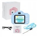 CP X2 Детская Цифровая Фото и Видео камера с MicroSD катрой 2'' LCD цветным экраном Розовый