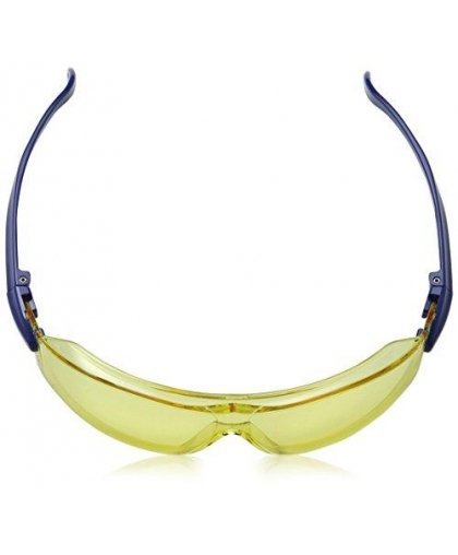 Safety goggles Uvex i-Works clear lens, supravision excellence (non-scratch and anti-fog) coating, black / blue legs. Packed in – 5