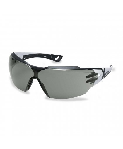 Safety goggles Uvex Pheos CX2 gray panoramic lens, supravision excellence (non-scratch, anti-fog) coating, white / black legs. P