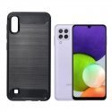 TakeMe супер тонкий и прочный TPU чехол-крышка с эффектом КАРБОНА для Samsung Galaxy A22 4G (A225F) Черный TakeMe супер тонкий и прочный TPU чехол-крышка с эффектом КАРБОНА для Samsung Galaxy A22 4G (A225F) Черный
