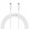 Baseus Superior Series Cable USB-C to USB-C, 100W, 2m (white) Baseus Superior Series Cable USB-C to USB-C, 100W, 2m (white)