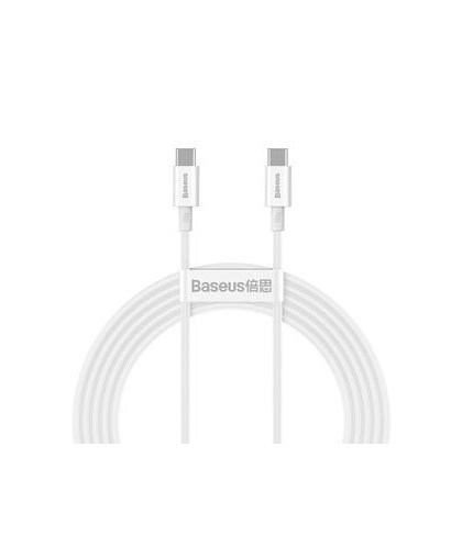 Baseus Superior Series Cable USB-C to USB-C, 100W, 2m (white) – 2