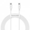 Baseus Superior Series Cable USB-C to USB-C, 100W, 2m (white) Baseus Superior Series Cable USB-C to USB-C, 100W, 2m (white)