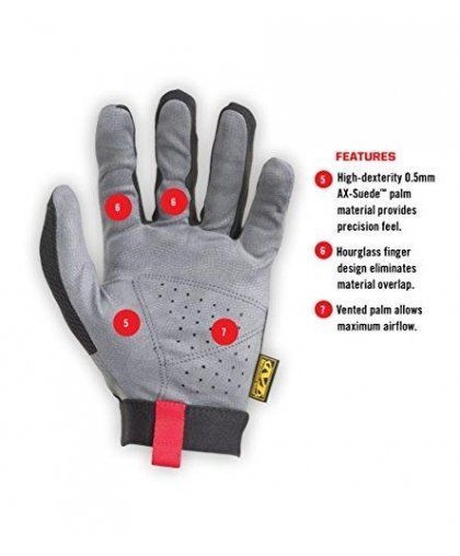 Mechanix Wear Gloves Mechanix Specialty Hi-Dexterity 0.5 8 / S size. 0.5mm thick palm. Velcro, artificial leather, TrekDry®, Lyc – 4
