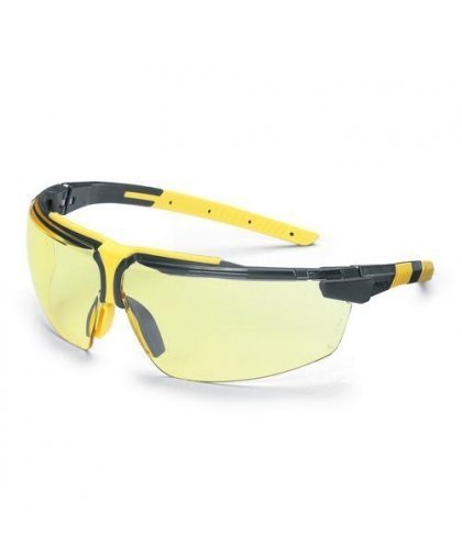 Safety goggles Uvex i-3 s yellow lens, supravision excellence (non-scratch and anti-fog) coating, anthracite / yellow legs. Pack