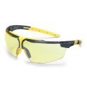 Safety goggles Uvex i-3 s yellow lens, supravision excellence (non-scratch and anti-fog) coating, anthracite / yellow legs. Pack